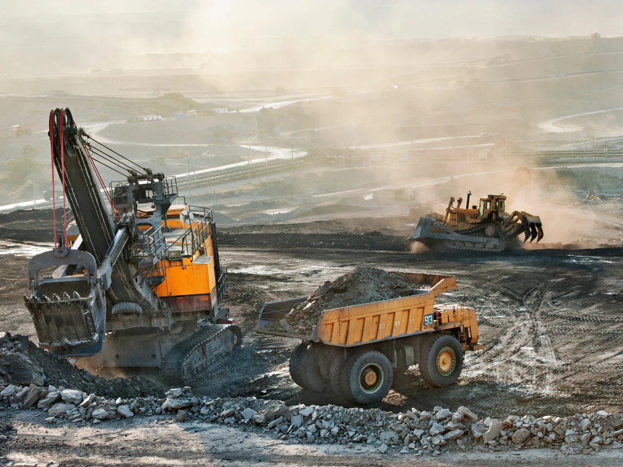 Open-pit mining operation